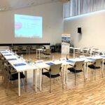 Sala meeting attrezzata per eventi aziendali e kick-off in Oltrepò Pavese