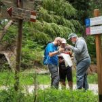 Team building di orienteering nel bosco: lettura della segnaletica del percorso